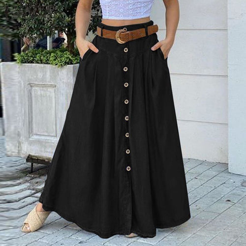 Claudia | Jupe Moderne Taille Haute avec Fente Latérale pour Femme
